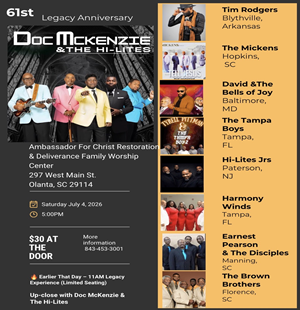 Doc McKenzie And The Hi-Lites' 61st Anniversary Celebration